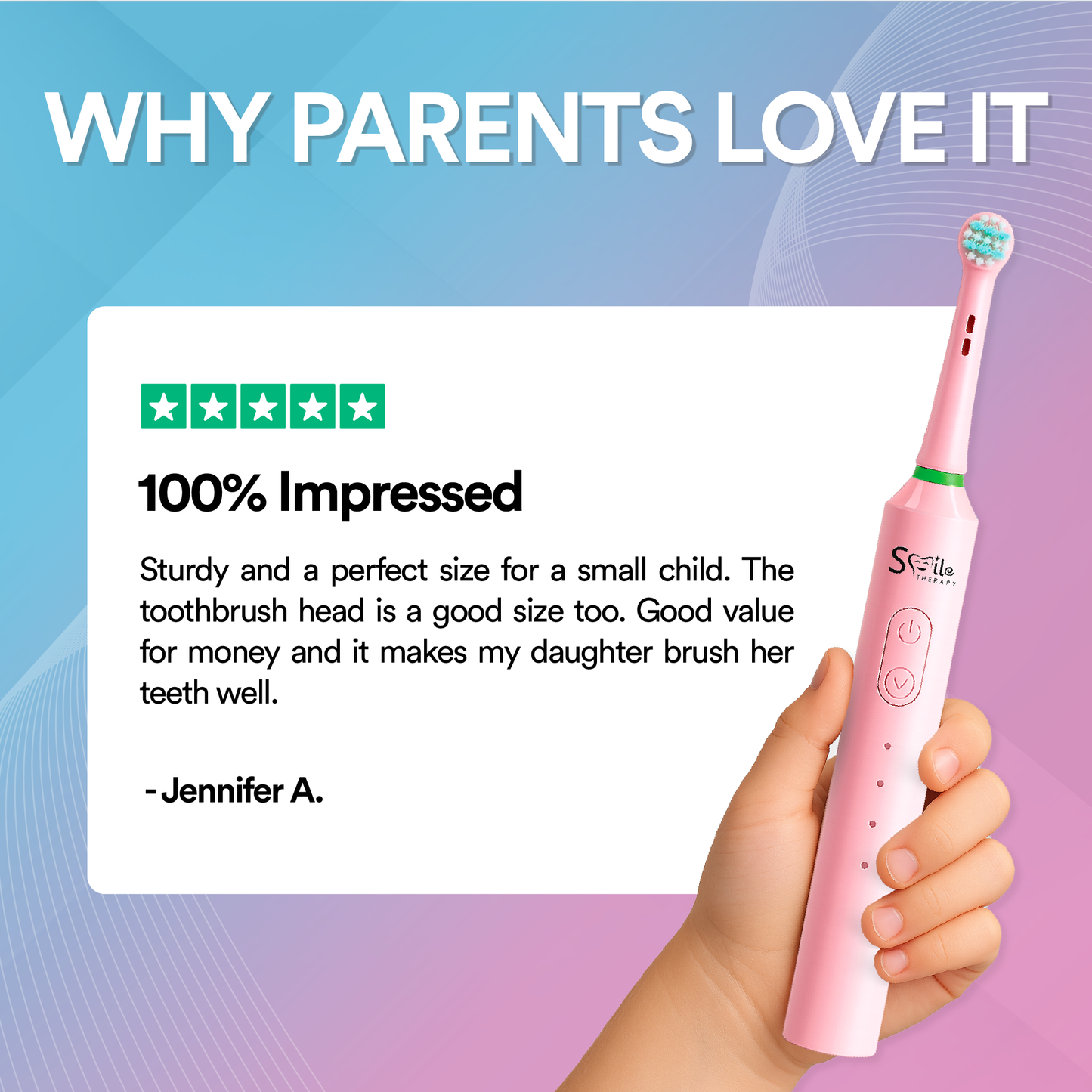 Oscillating 3-In-1 Kids Electric Toothbrush - Heads