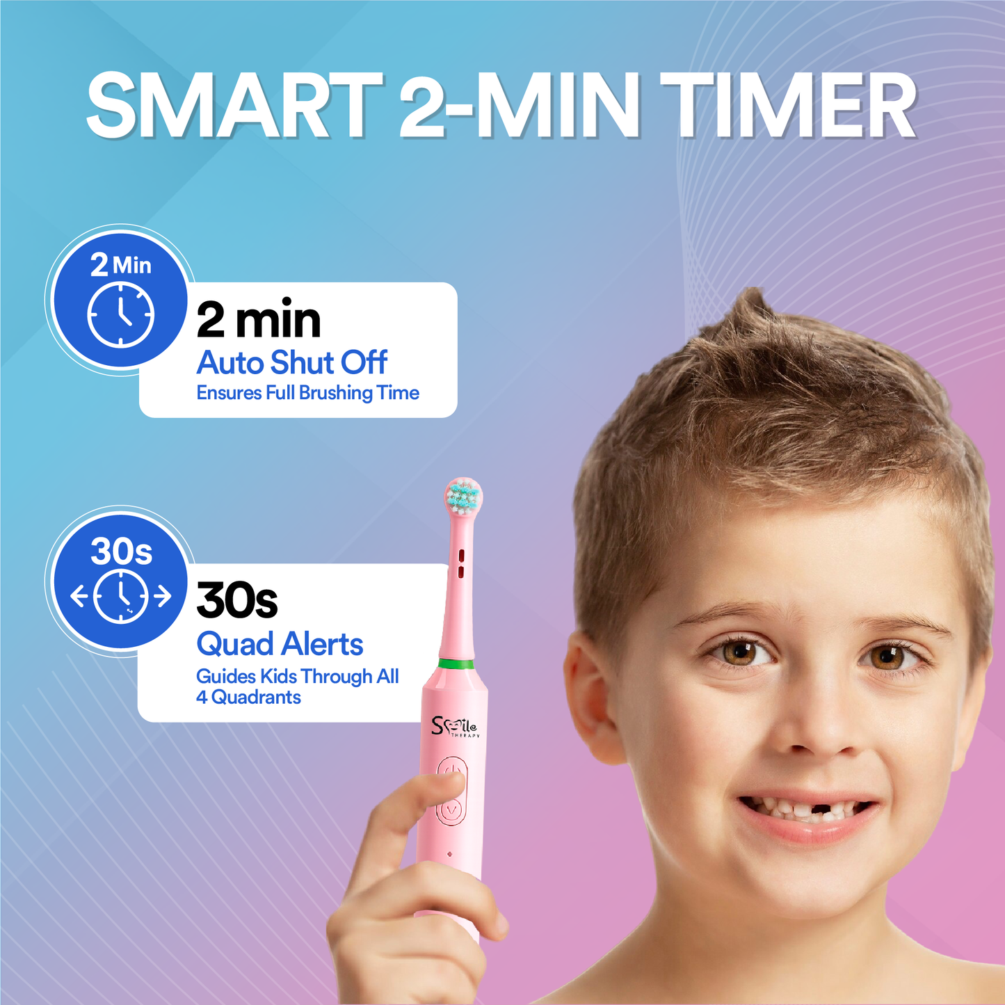 Oscillating 3-in-1 Kids Electric Toothbrush