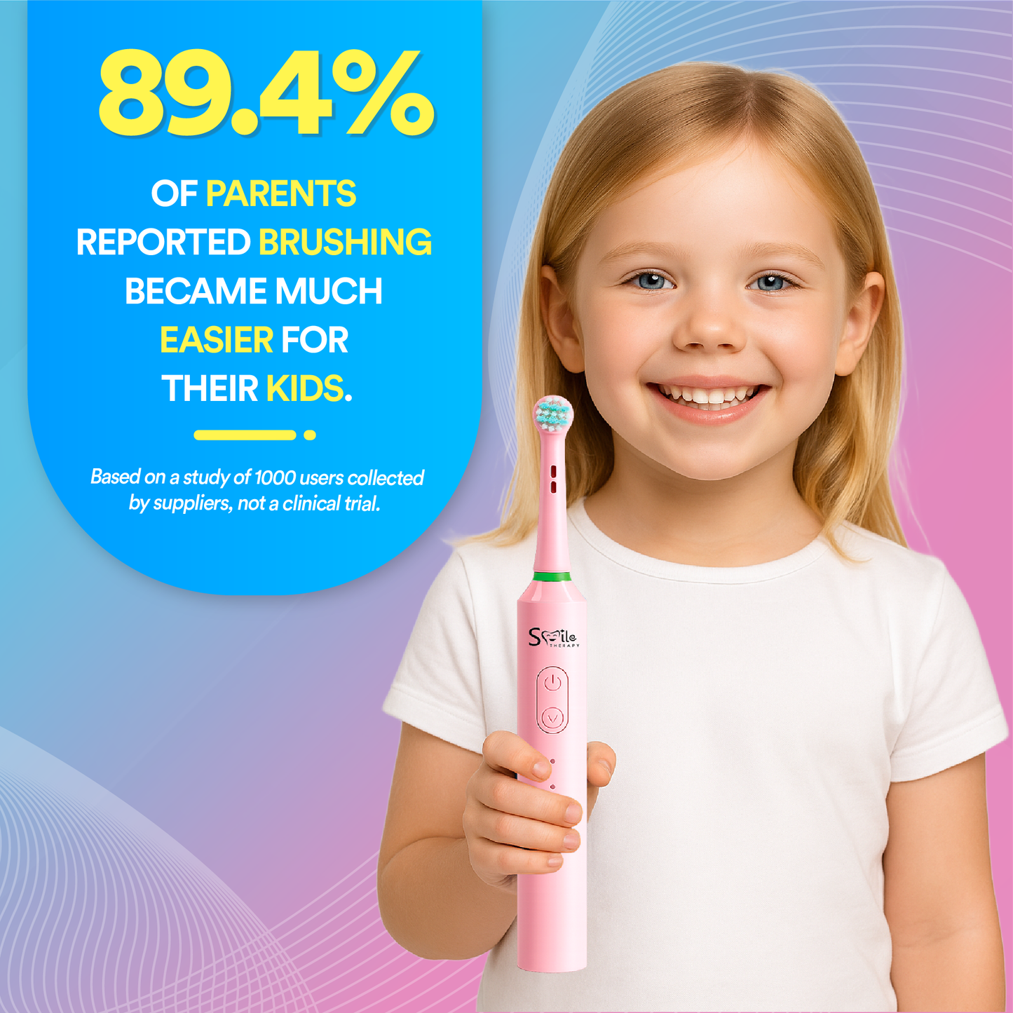 Oscillating 3-in-1 Kids Electric Toothbrush