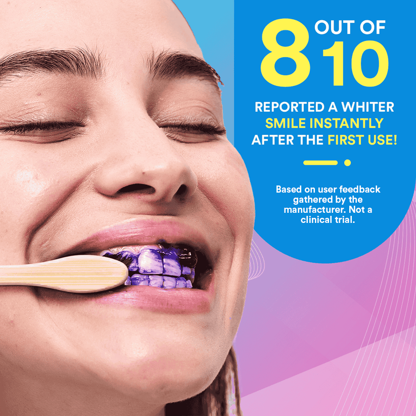 V34 Colour Corrector for Teeth: Cancels Yellow Tones, Safe Enamel Whitening, Easy Use, Dental Cosmetic Perfection DP7