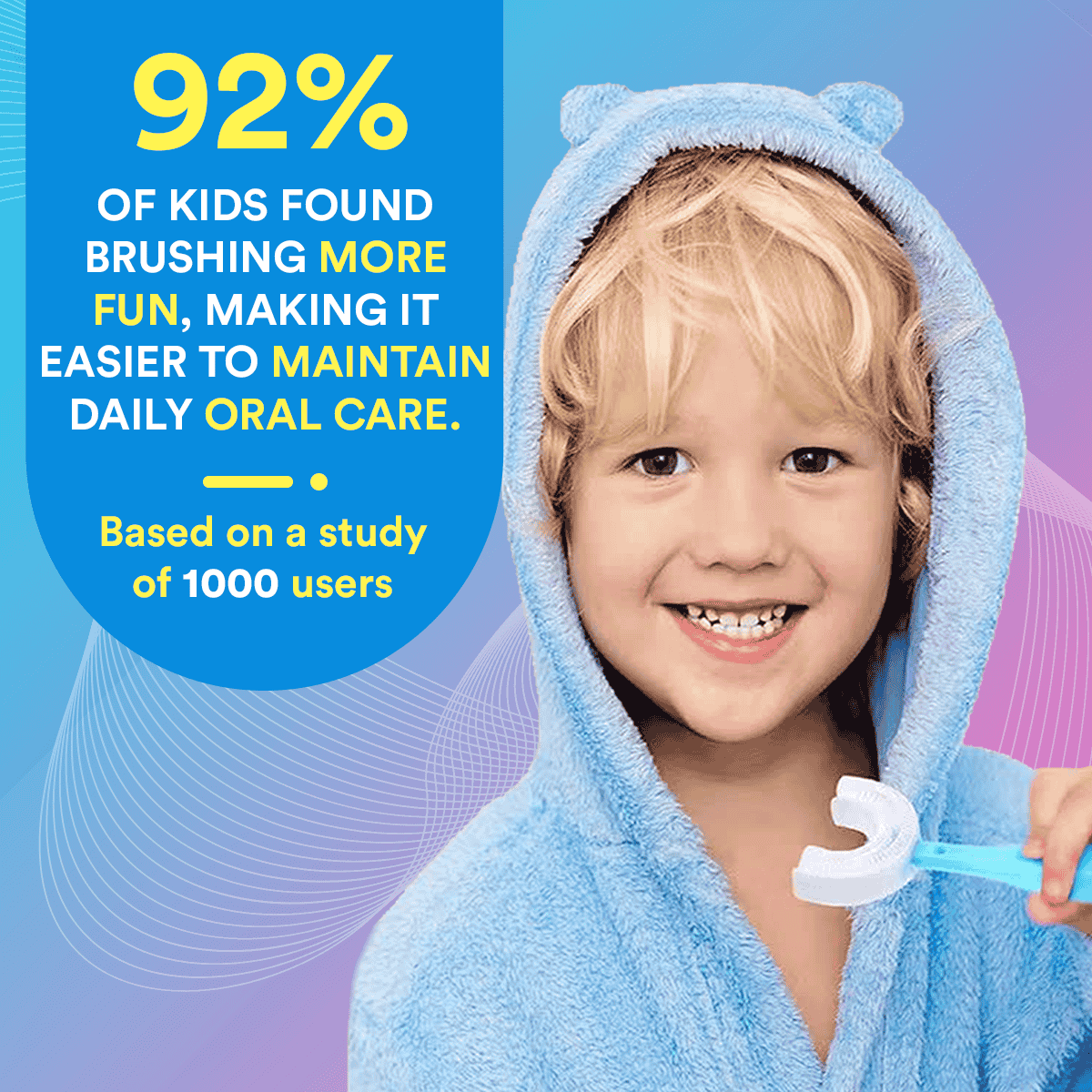 Kids Silicone U Brush Smile Therapy