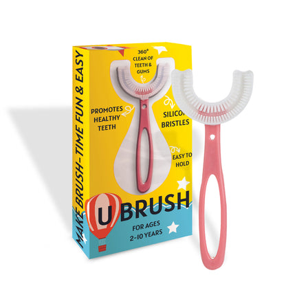 Kids Silicone U Brush: Gentle U-Shaped Toothbrush, Easy & Fun to Use, BPA-Free, Soft Bristles for Children’s Oral Care DP7