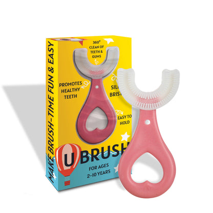 Kids Silicone U Brush: Gentle U-Shaped Toothbrush, Easy & Fun to Use, BPA-Free, Soft Bristles for Children’s Oral Care DP7